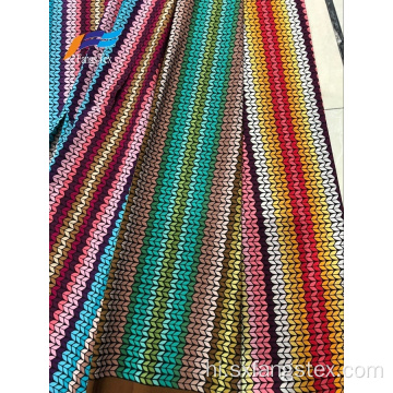 रंगीन 100% पॉलिएस्टर डिजिटल मुद्रित शिफॉन Abaya कपड़ा